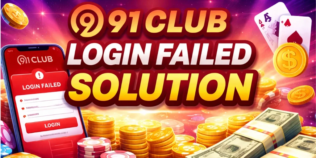 91 Club Login Failed Solution